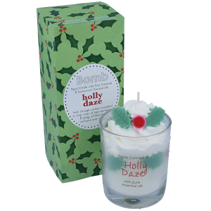 Holly Daze Piped Candle - Bomb Cosmetics