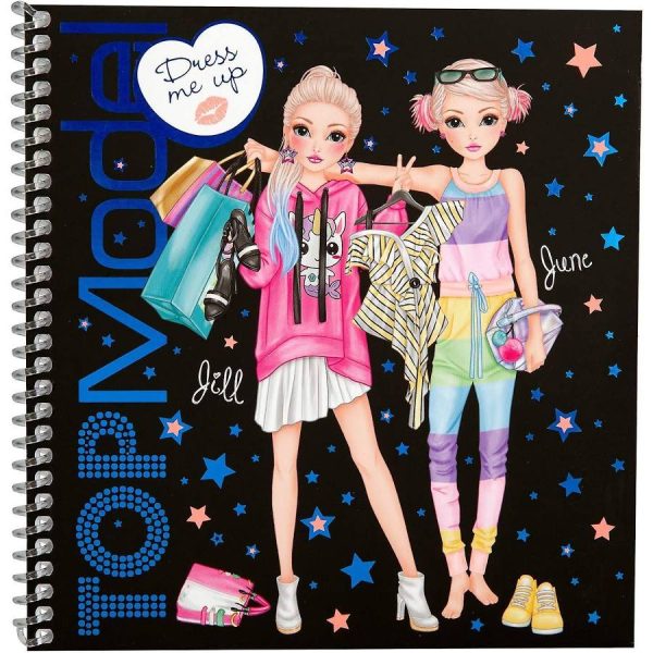 TOP Model Dress Me Up Sticker Colouring Book 10452 - Depesche