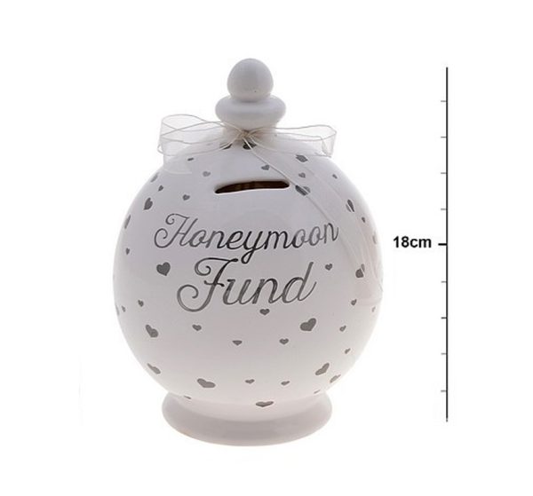 Honeymoon Fund Ceramic Money Pot