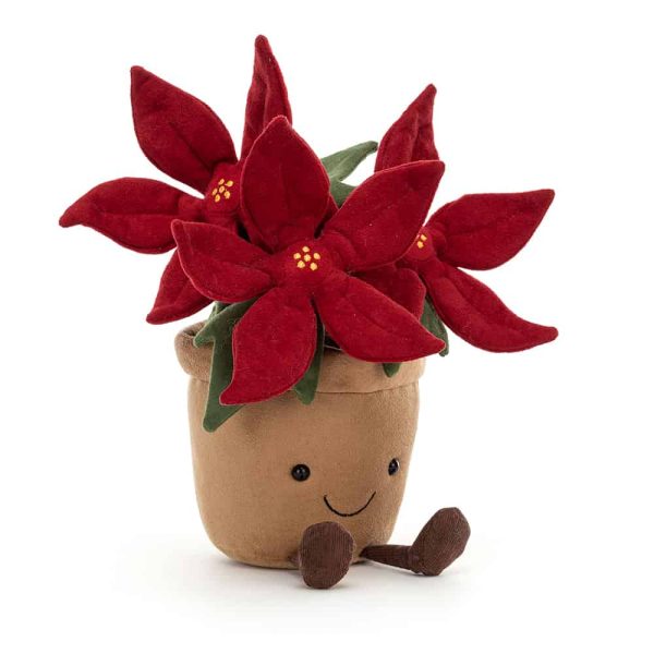 Jellycat Amuseable Poinsettia, 25 x 10 cm