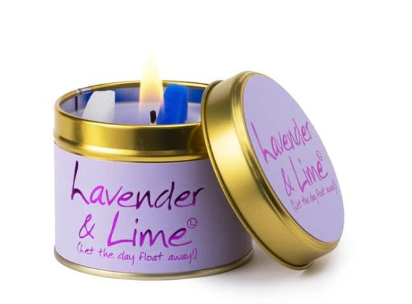Lily-Flame Lavender & Lime Scented Candle Tin