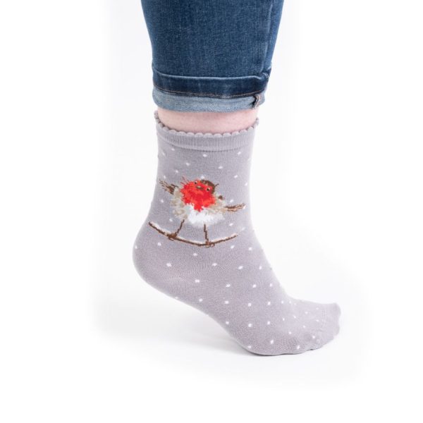 Jolly Robin Socks - Wrendale Designs