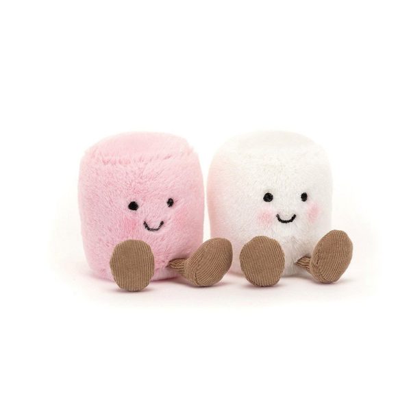 Jellycat Amuseable Pink And White Marshmallows, 9x15cm