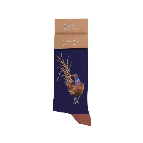 'Ready For My Close Up' Pheasant Men's Socks - Wrendale Designs