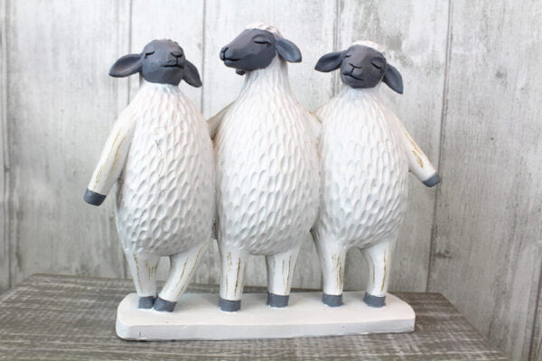 Quirky Triple Sheep Home Decor Ornament - Langs