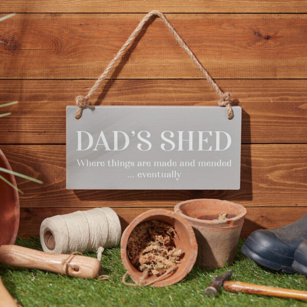 Dad's Shed Wooden Hanging Plaque - Langs