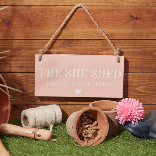 The She Shed Wooden Hanging Plaque - Langs