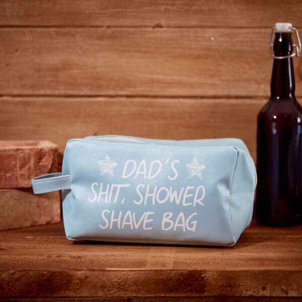 ‘Dad's Shit, Shower Shave Bag’ Wash Bag - Langs