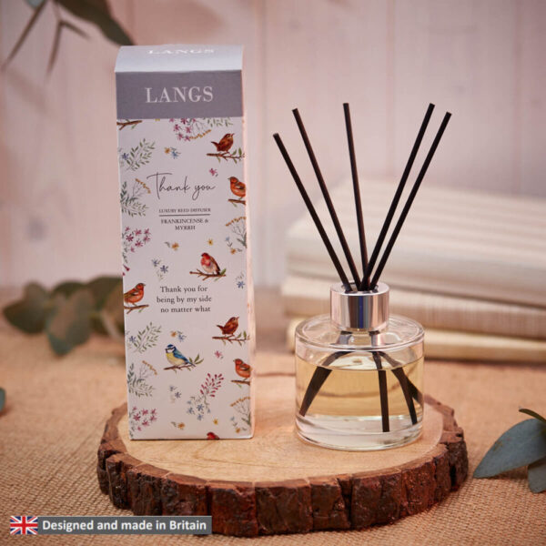 Frankincense and Myrrh 'Thank You' Woodland Birds Luxury Reed Diffuser