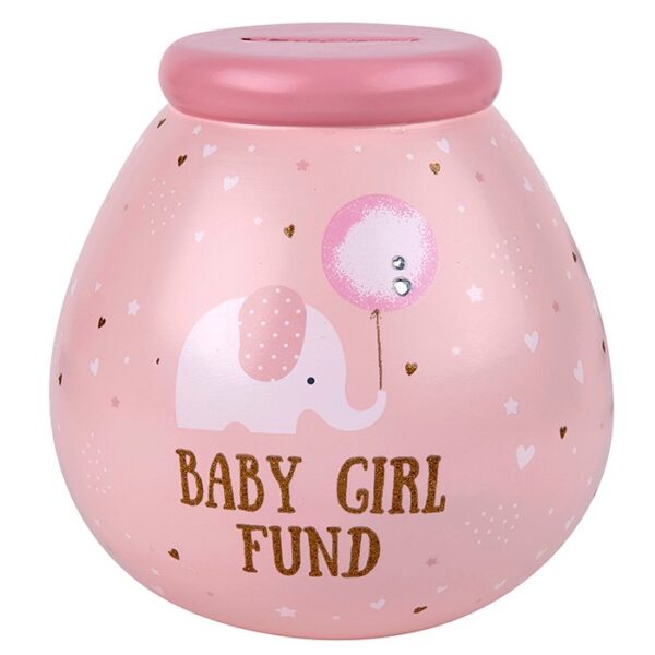 Pot of Dreams Baby Girl Fund Smashable Money Pot