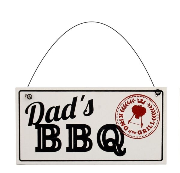 Dad's BBQ Wooden Hanging Plaque - CGB