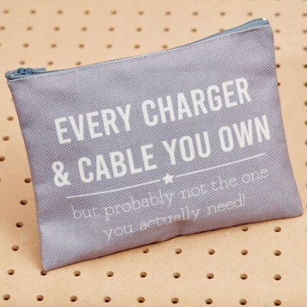 'Every Charger and Cable You Own' Pouch - Langs