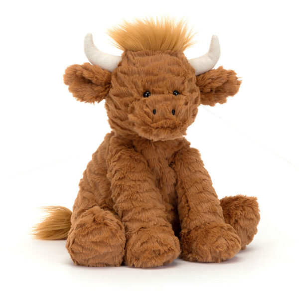 Jellycat Fuddlewuddle Highland Cow - Medium, 23x13x9cm