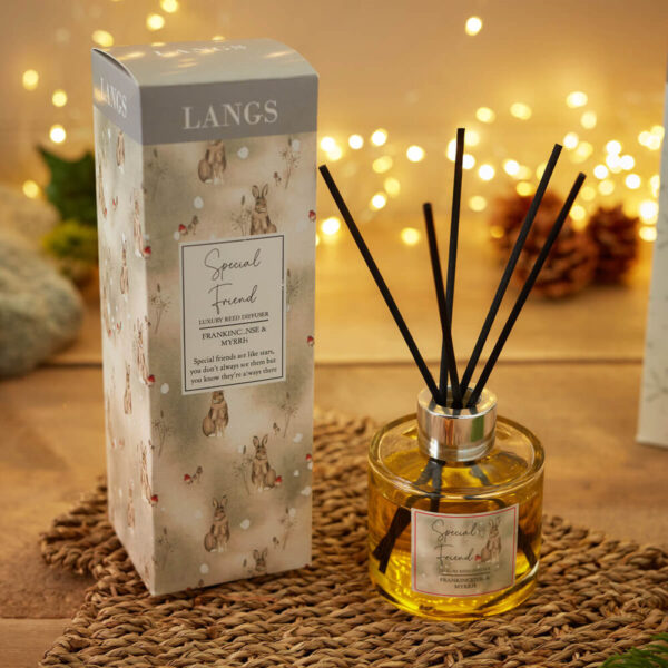 ‘Special Friend’ Rabbit and Robin Frankincense and Myrrh Luxury Reed Diffuser