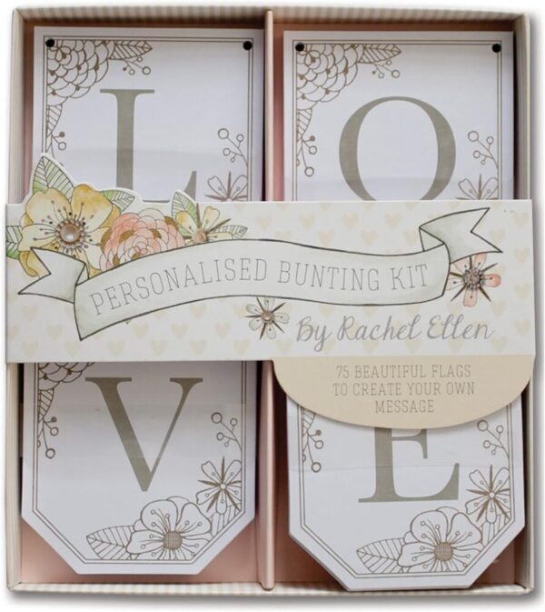 Rachel Ellen Wedding Collection Personalised Wedding Bunting Kit