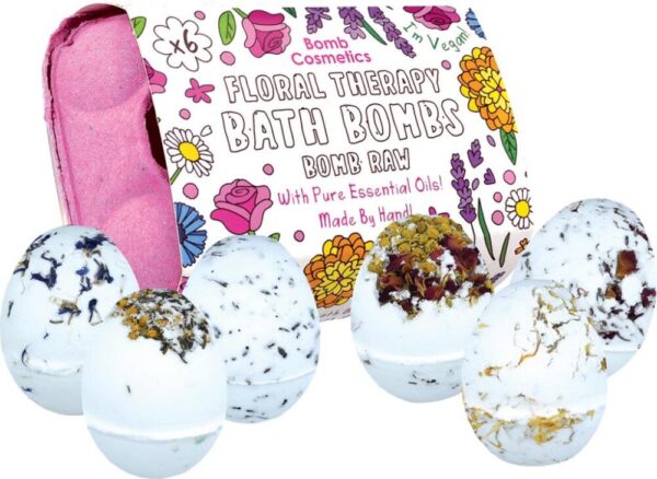 Bomb Raw Floral Therapy Bath Bombs Gift Set - Bomb Cosmetics