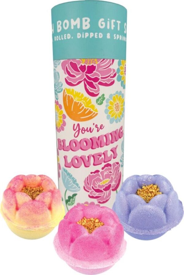 You're Blooming Lovely Floral Bath Bomb Tube Gift Set - Bomb Cosmetics