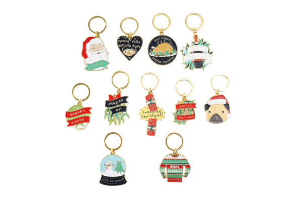 Christmas Cracker Festive Metal Keyring - CGB Giftware