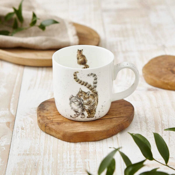 Feline Good Cat China Mug - Wrendale Designs