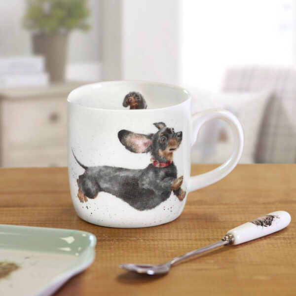 That Friday Feeling Dachshund Dog China Mug - Wrendale Designs