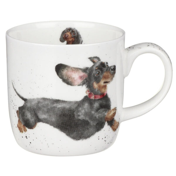 That Friday Feeling Dachshund Dog China Mug - Wrendale Designs