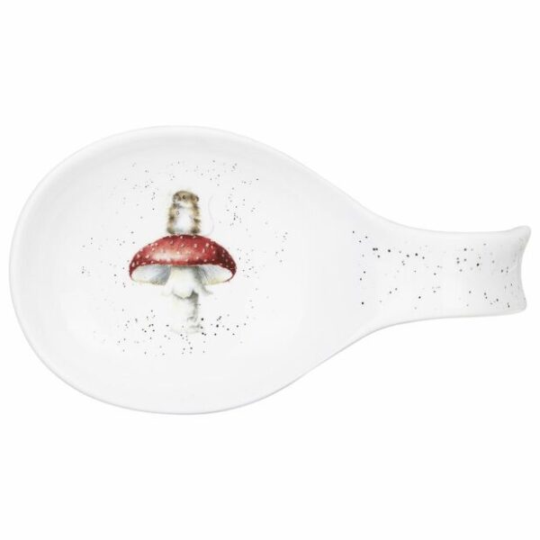 'He's a Fun-Gi' Mouse and Mushroom Short Spoon Rest - Wrendale Designs