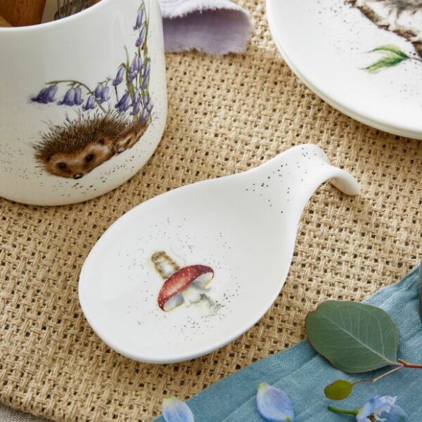 'He's a Fun-Gi' Mouse and Mushroom Short Spoon Rest - Wrendale Designs