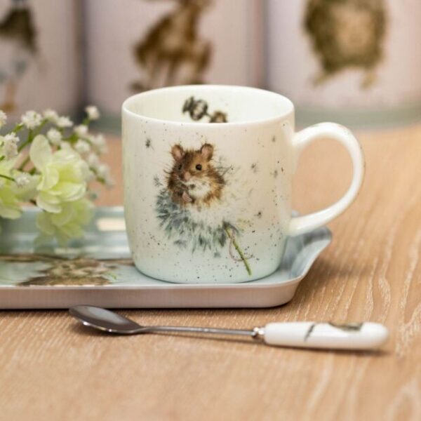 'Country Mice' Mouse and Dandelion China Mug - Wrendale Designs