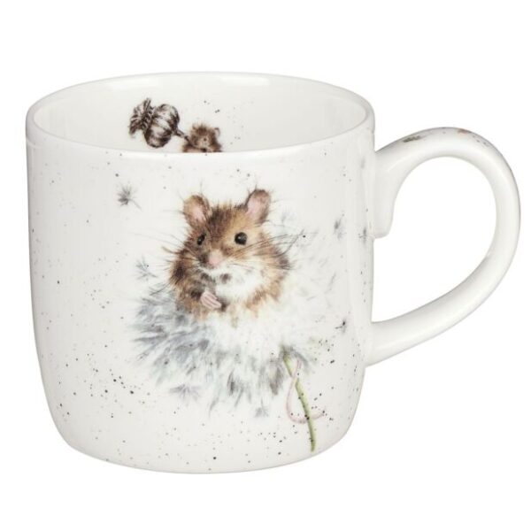 'Country Mice' Mouse and Dandelion China Mug - Wrendale Designs