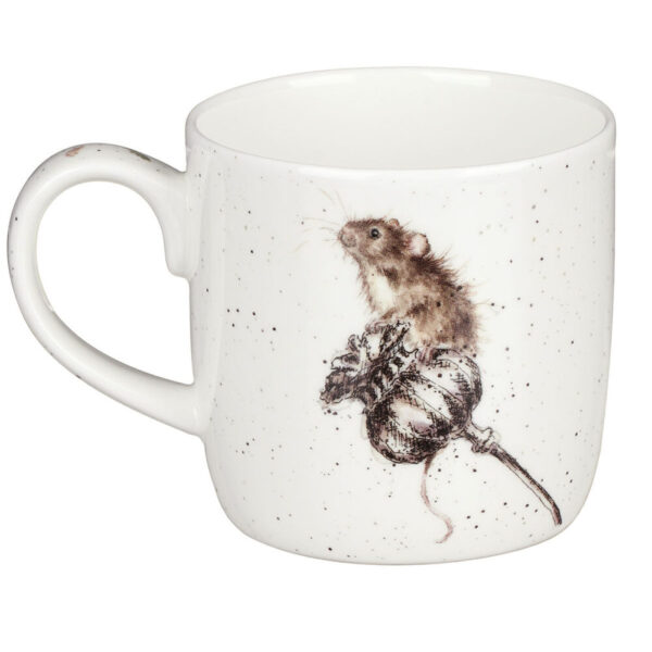 'Country Mice' Mouse and Dandelion China Mug - Wrendale Designs