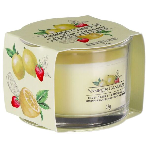 Yankee Candle Iced Berry Lemonade Single Signature Filled Votive Candle Mini Jar