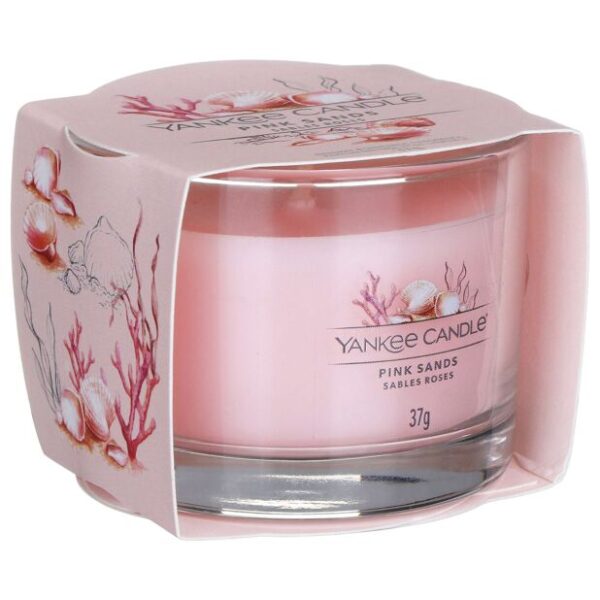 Yankee Candle Pink Sands Single Signature Filled Votive Candle Mini Jar