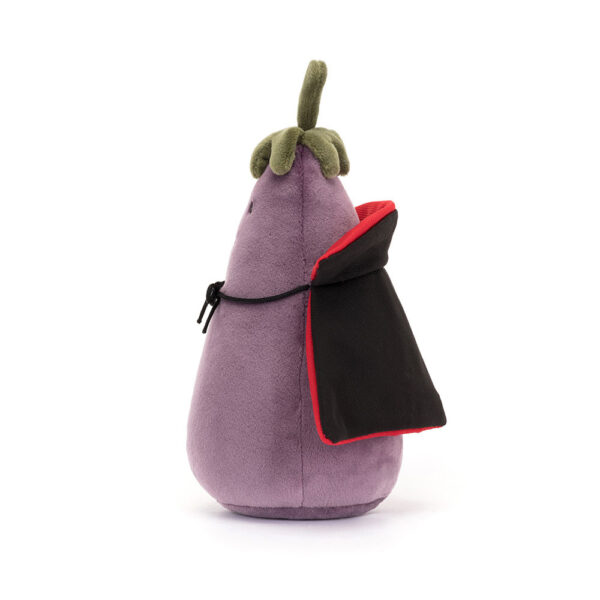 Jellycat Vivacious Aubergine Vampire - 16cm x 9cm x 9cm