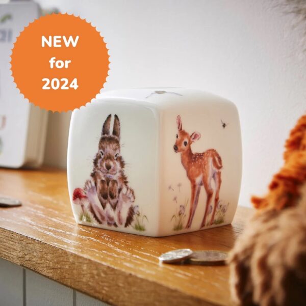 Wrendale Little Wren Baby Collection - Woodland Ceramic Money Box - Wrendale Designs