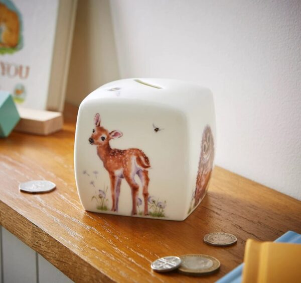 Wrendale Little Wren Baby Collection - Woodland Ceramic Money Box - Wrendale Designs