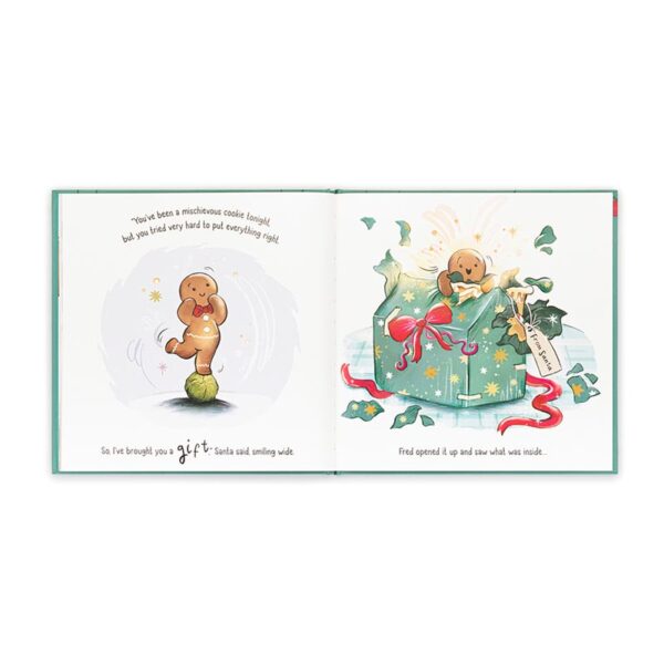 Gingerbread Fred Story Book - Jellycat